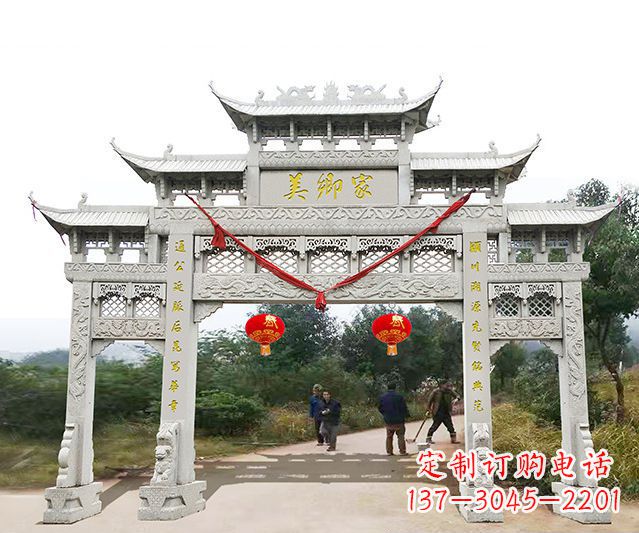 重庆牌坊雕塑珍贵的传统文化