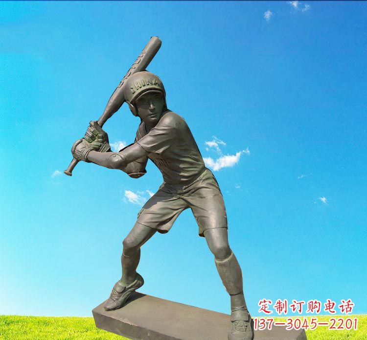 重庆棒球雕塑传承美国传统文化