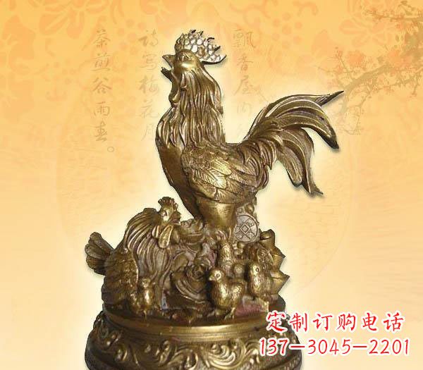 重庆传统的公鸡雕塑