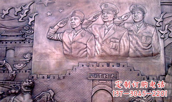 重庆献礼铜军人雕塑——赞美大好河山