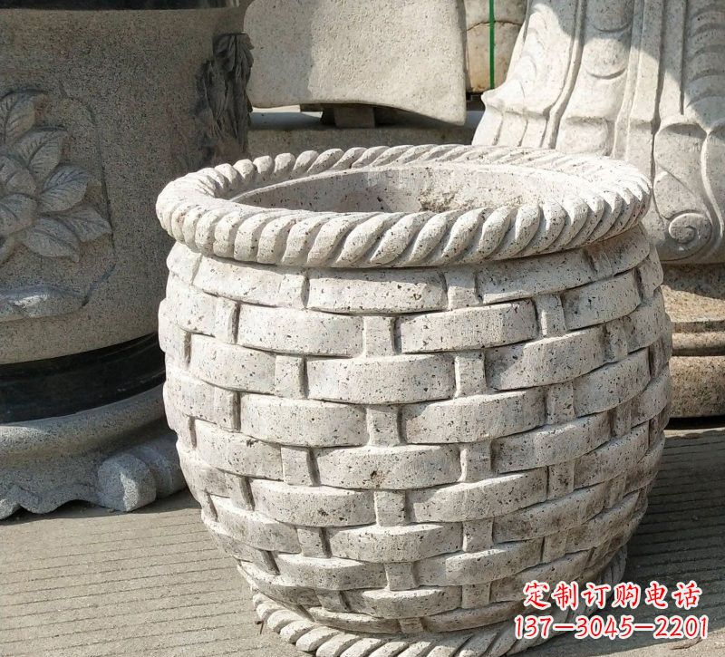 重庆大理石雕塑水缸