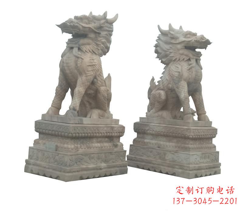 重庆大理石麒麟神秘之门的守护者