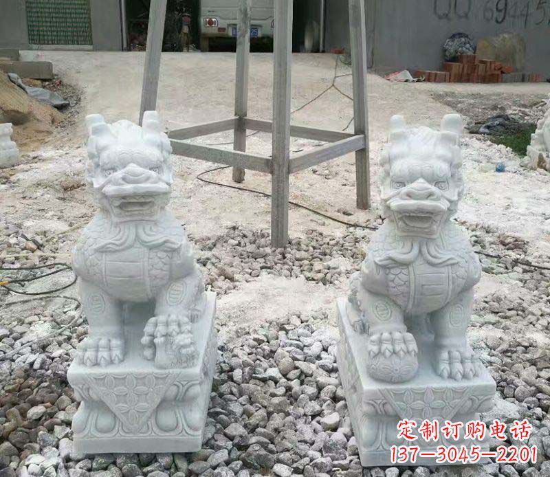 重庆麒麟门口镇宅招财石雕