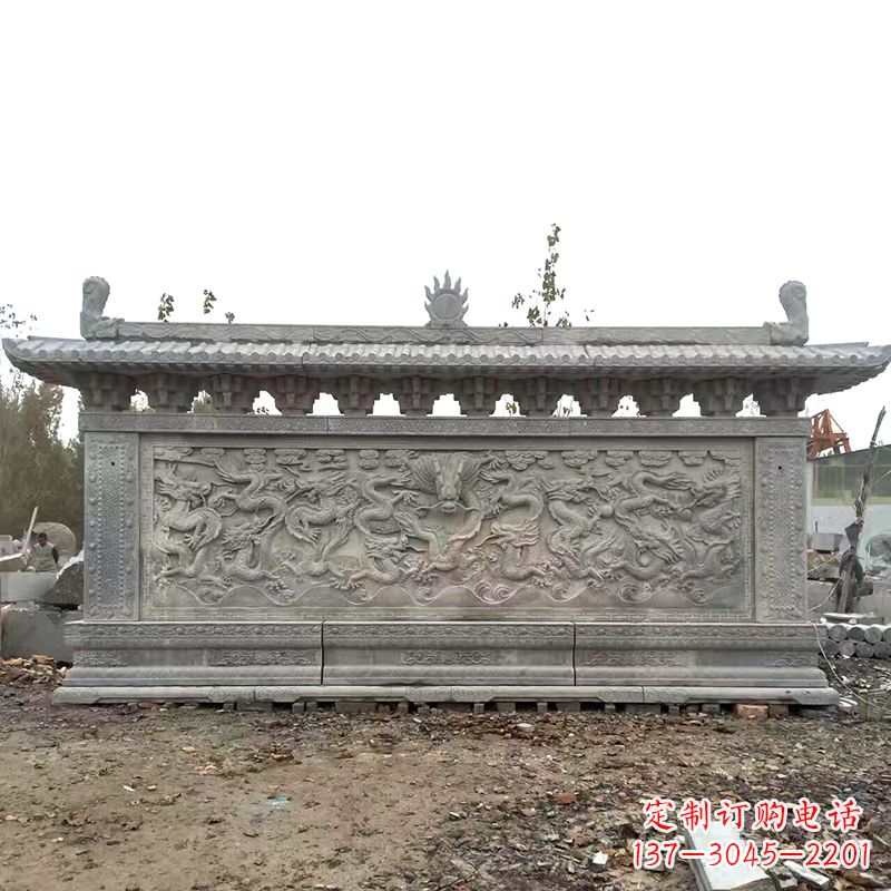重庆大理石影壁雕塑美丽的艺术精品