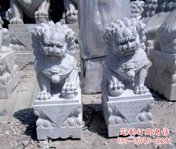 重庆大理石仿古石狮子