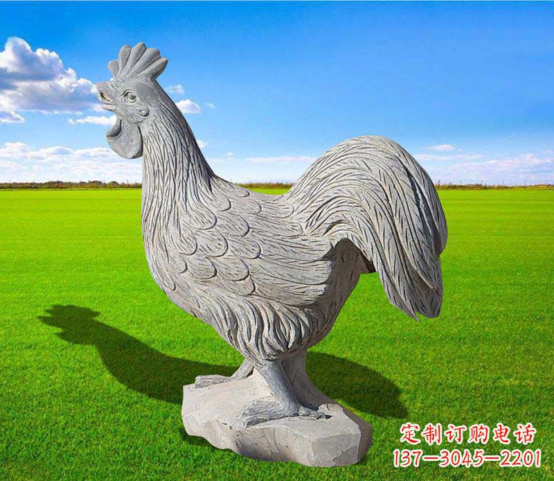 重庆大理石公鸡雕塑精美的艺术瑰宝