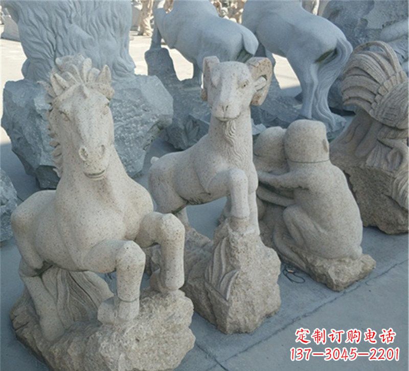 重庆大理石公园动物雕塑