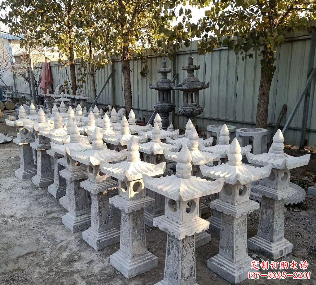 重庆优雅摩登,大理石公园石灯雕塑