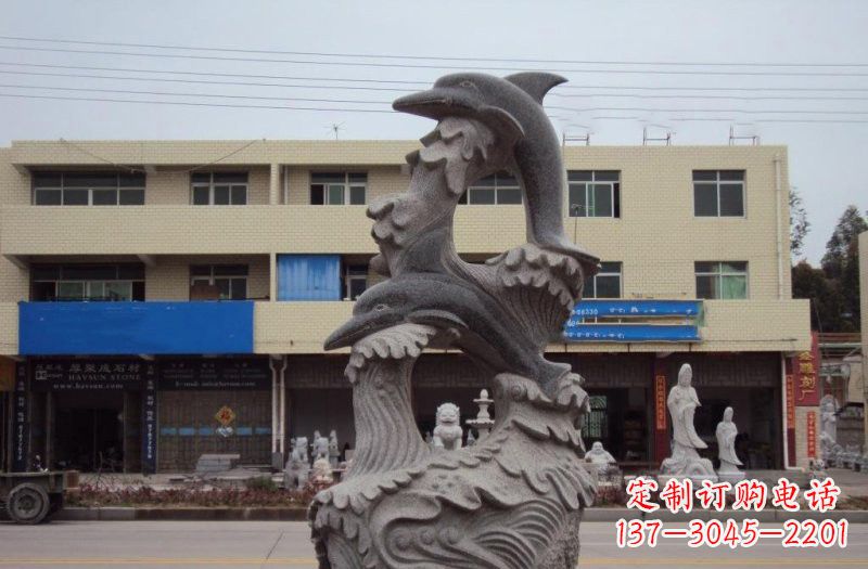 重庆大理石海豚雕塑