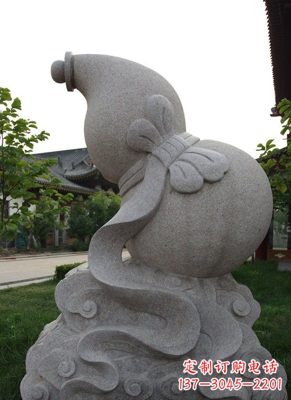 重庆中领雕塑大理石葫芦雕塑构筑完美建筑
