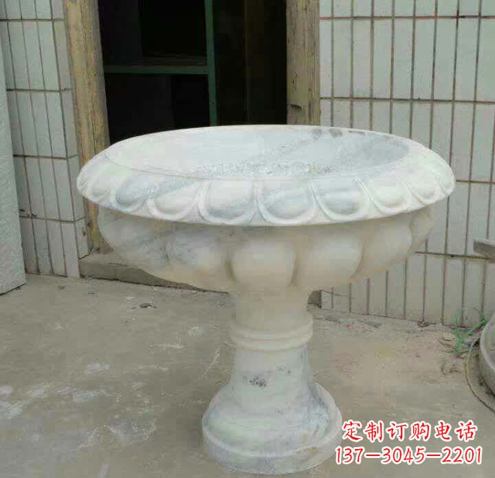 重庆大理石花盆雕塑精美绝伦，艺术风采