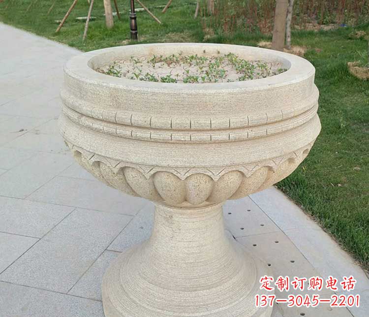 重庆大理石花盆石雕