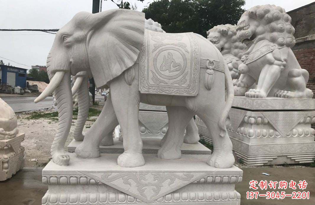 重庆大理石大象雕塑