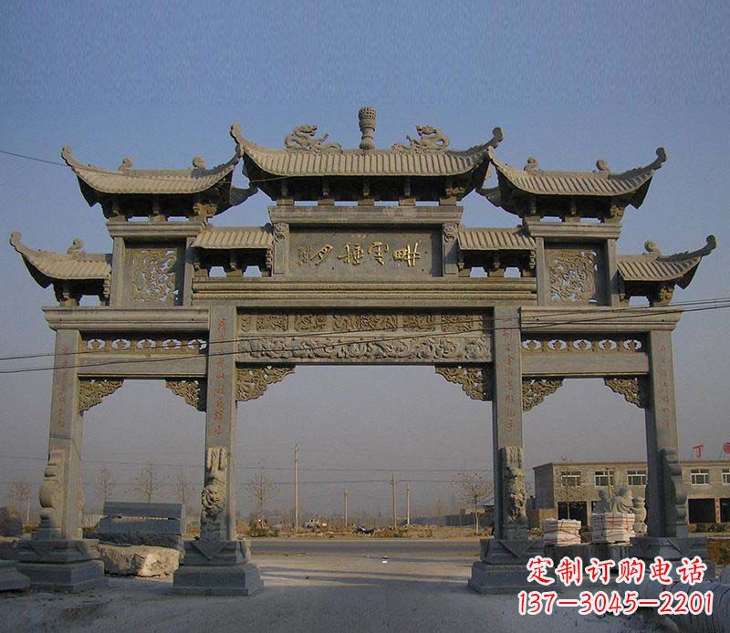 重庆大理石牌楼雕塑定制