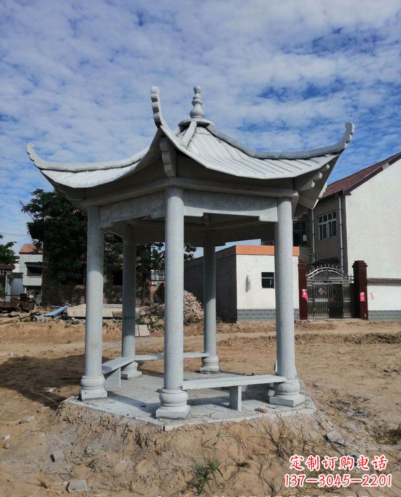 重庆典雅大理石凉亭雕塑