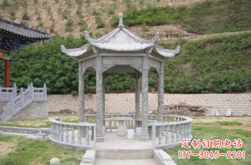 重庆精美大理石凉亭雕塑