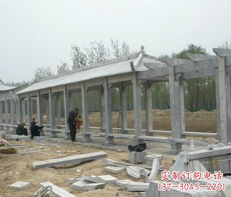 重庆精美大理石凉亭雕塑
