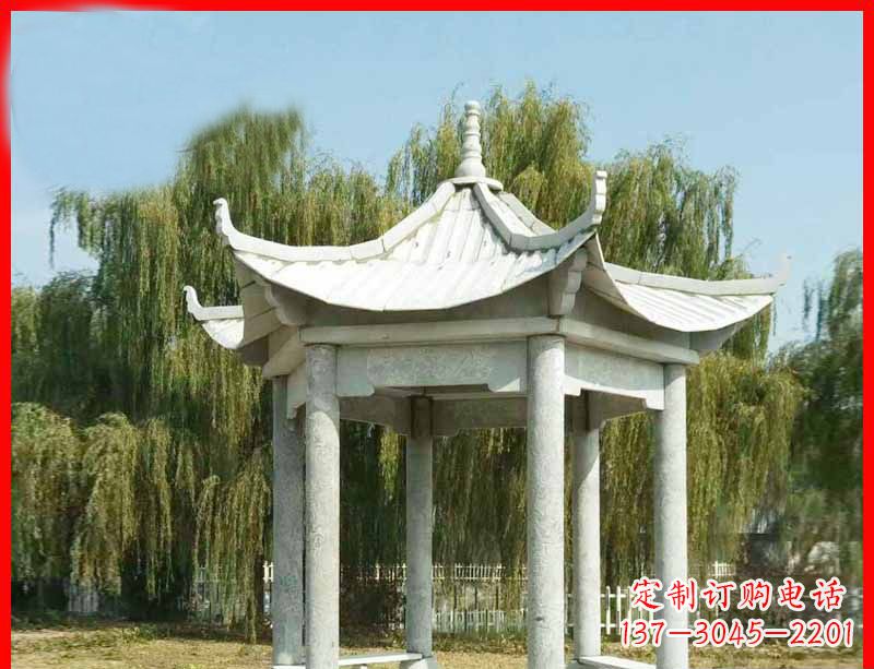 重庆精美大理石凉亭雕塑