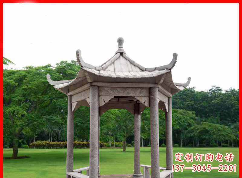 重庆精致大理石凉亭雕塑