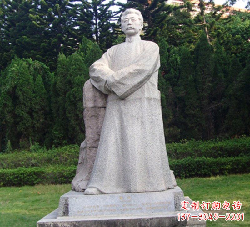重庆精美独特的鲁迅大理石雕塑