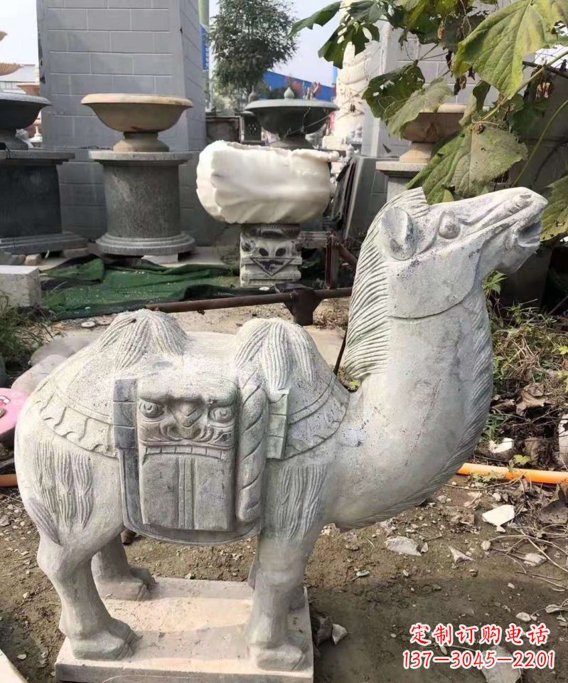 重庆精美大理石骆驼雕塑