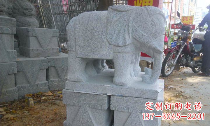 重庆中领雕塑大象招财镇宅石雕