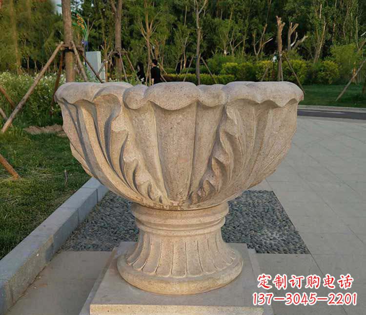 重庆大理石欧式花钵雕塑