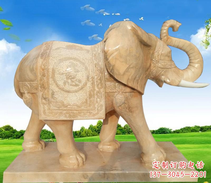 重庆大理石喷水大象雕塑