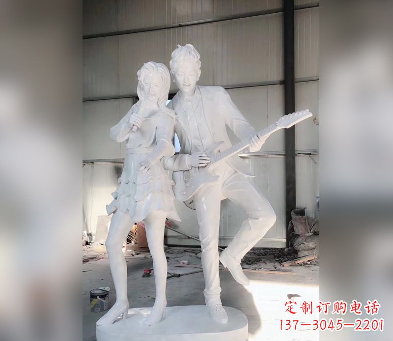 重庆精美大理石吉他雕塑