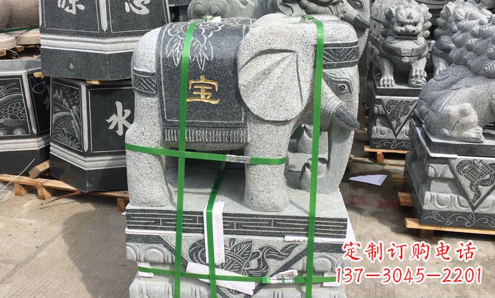 重庆大理石大象门口石雕