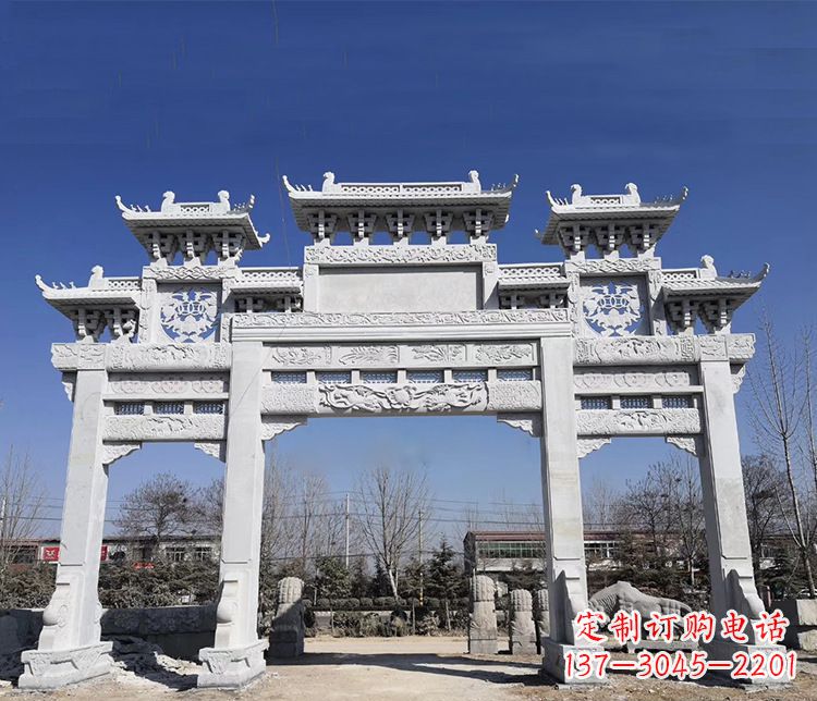 重庆特色大理石牌坊石雕