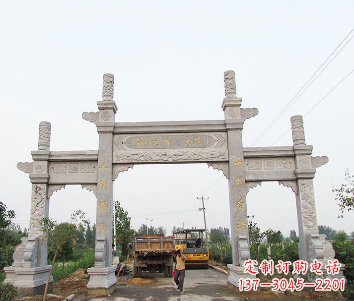 重庆大理石牌坊石雕,艺术精髓永不凋零