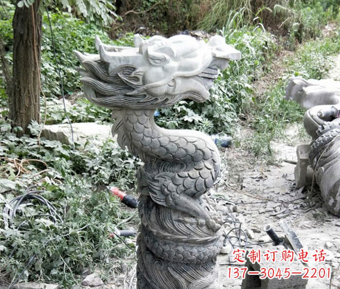 重庆精美大理石生肖龙雕塑
