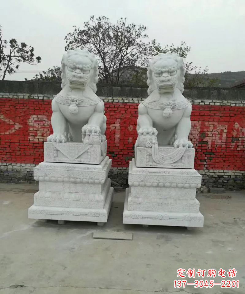 重庆大理石狮子雕塑,精致而壮观