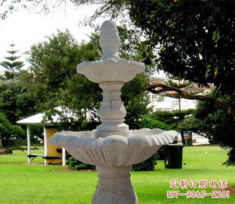 重庆大理石双层喷泉雕塑,精美绝伦