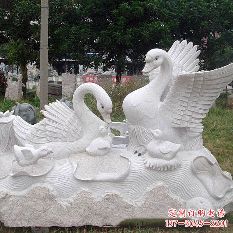 重庆大理石天鹅精美雕塑