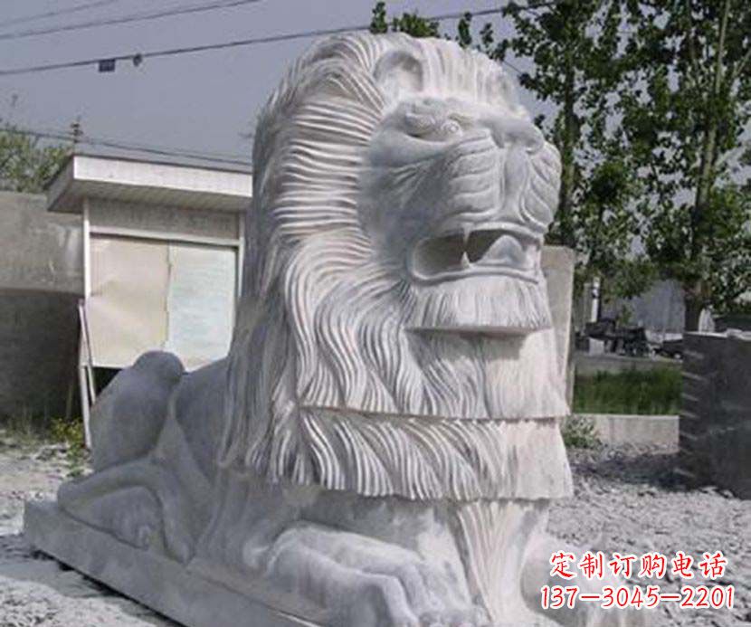 重庆大理石西洋狮子石雕塑