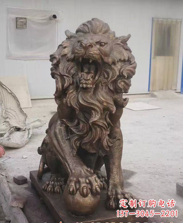 重庆大理石狮子雕塑,演绎优雅狮子魅力