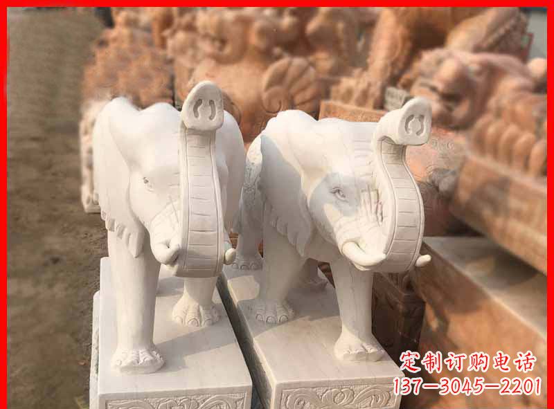 重庆产品名称大理石小象招财石雕