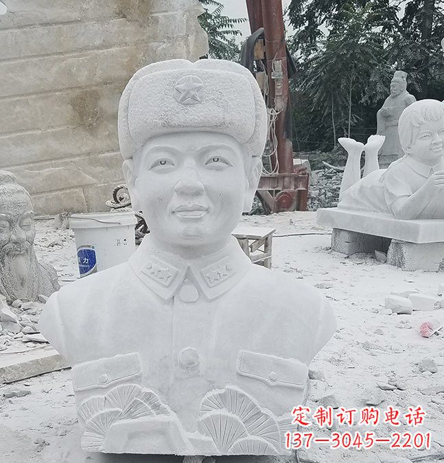 重庆大理石校园雷锋头像雕塑