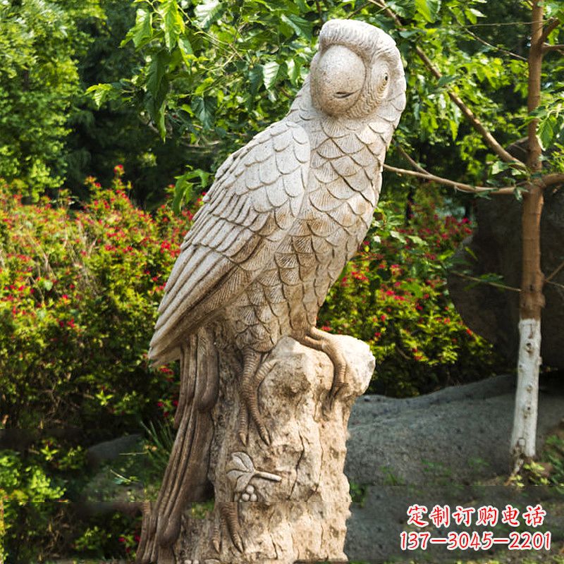 重庆大理石鹦鹉雕塑,完美点缀生活空间