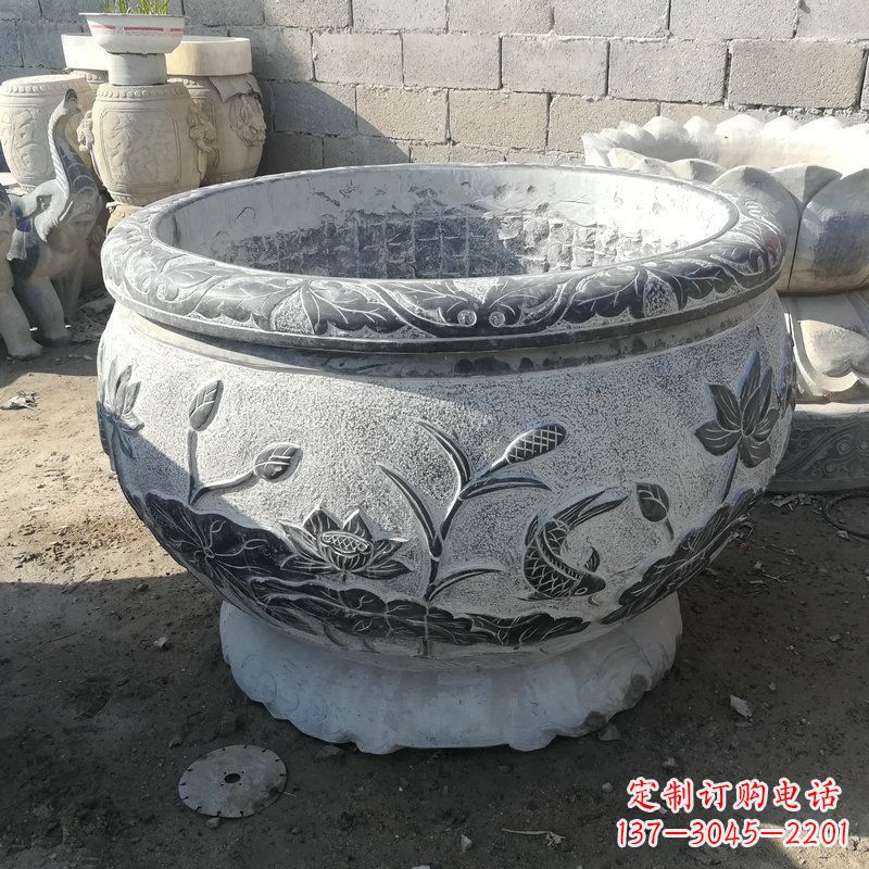 重庆大理石水缸雕塑