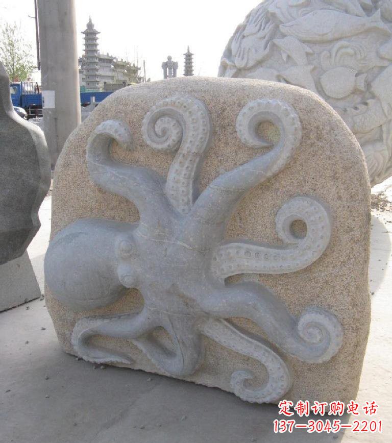 重庆精美大理石章鱼雕塑