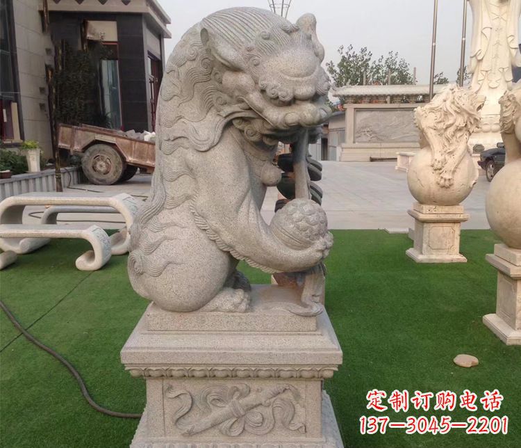 重庆大理石镇宅独角兽雕塑