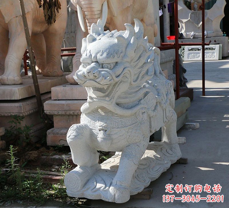 重庆大理石镇宅麒麟雕塑