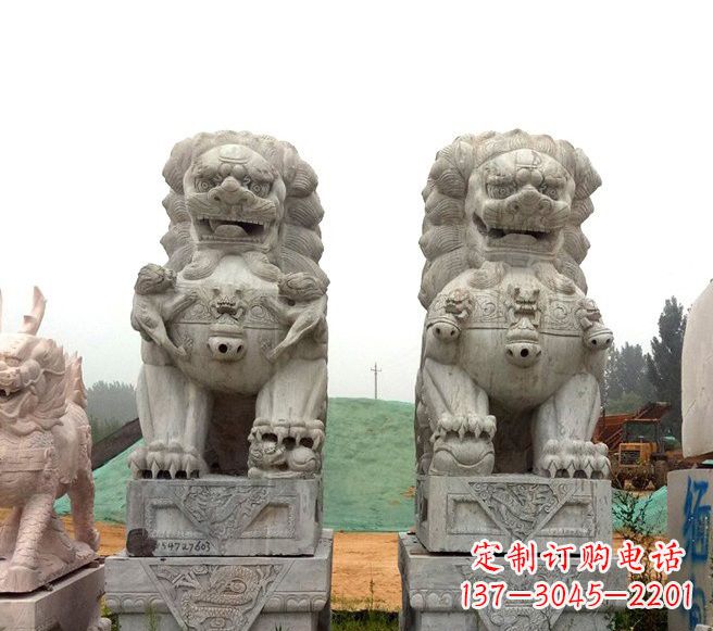 重庆大理石镇宅狮子雕塑