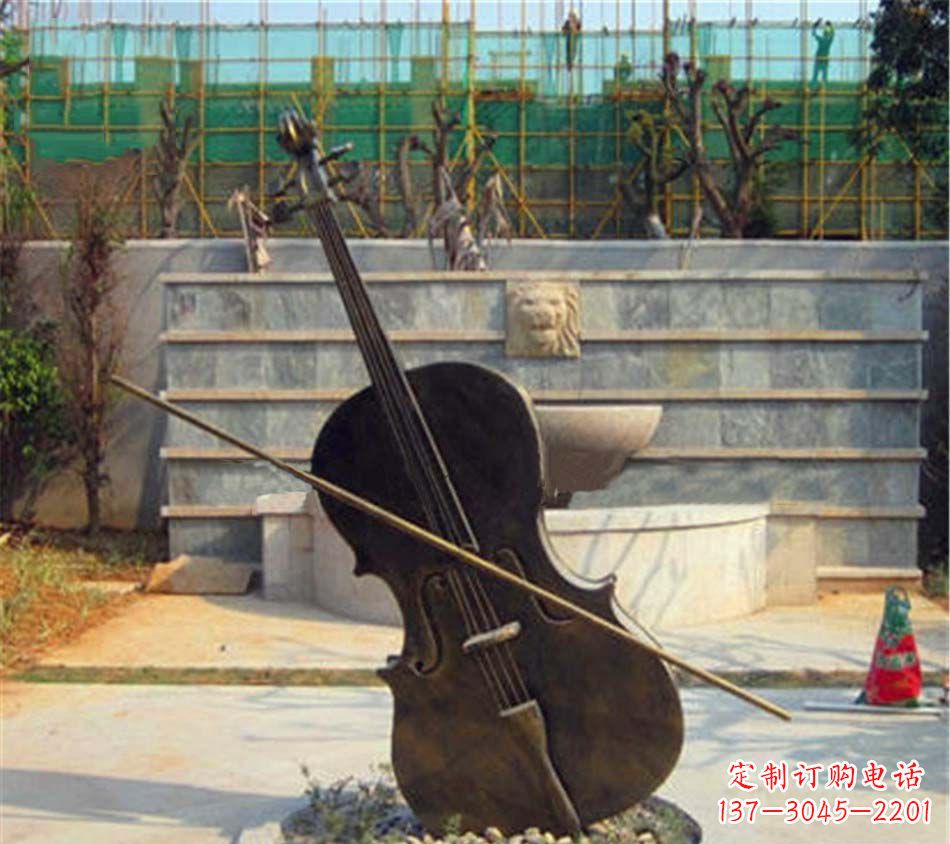 重庆大提琴铜雕