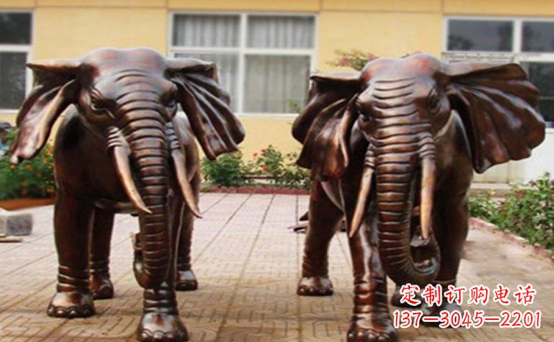 重庆大象铜雕艺术塑像