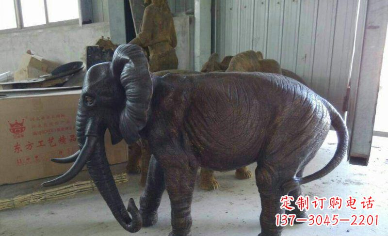 重庆大象铜雕 动物雕塑