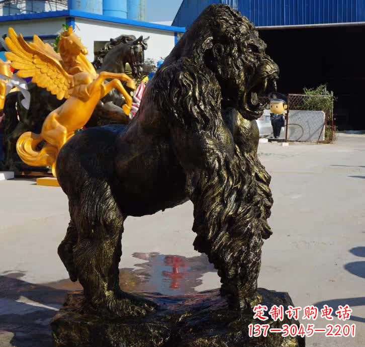 重庆大猩猩铜雕塑——匠心细节臻完美